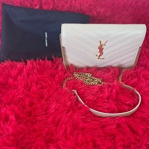 YSL envelope chain wallet